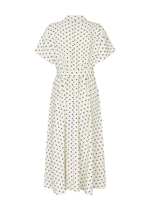 Blake dot midi kjole Offwhite Lollys Laundry 